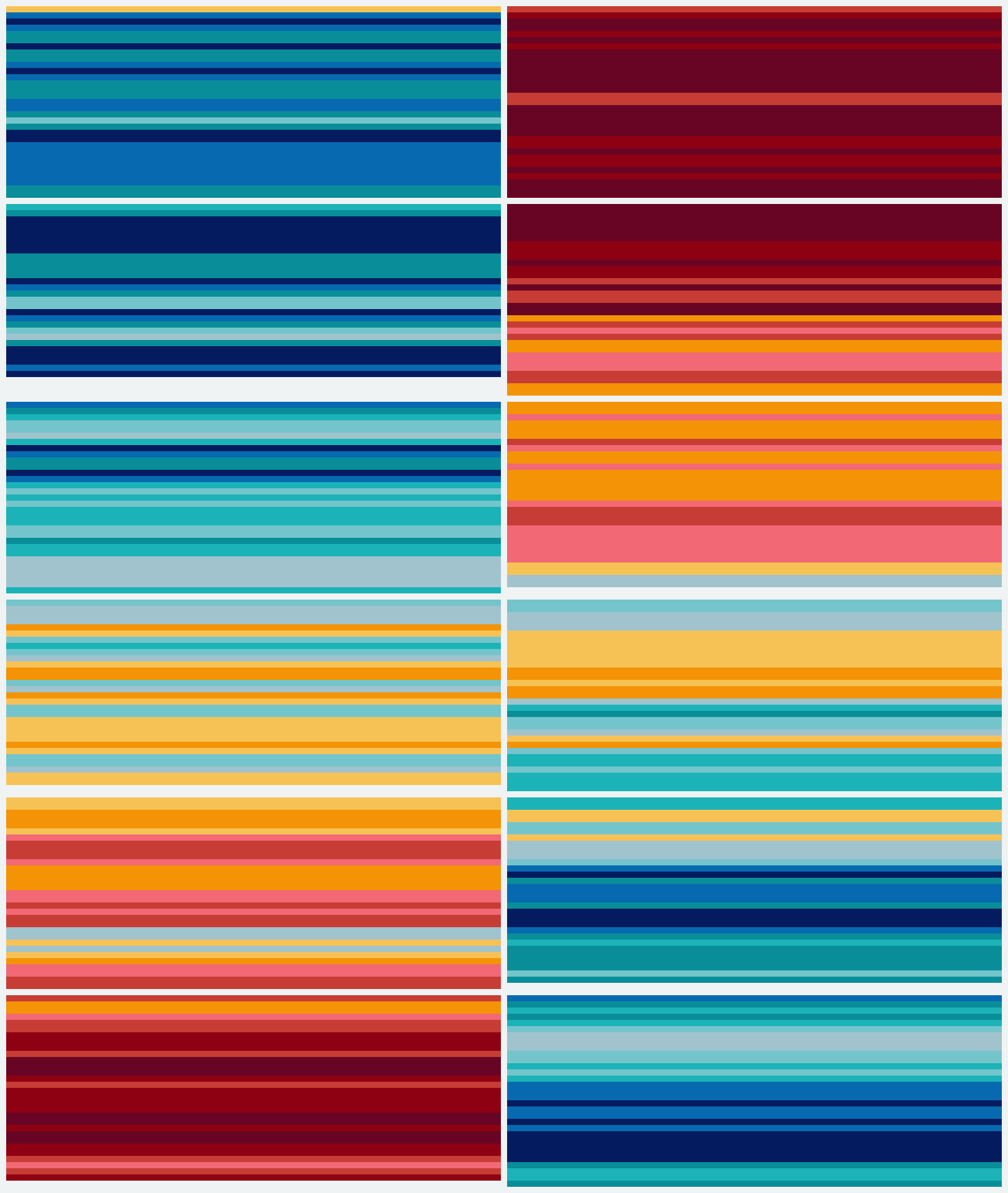 Month Rows Temperature Blanket